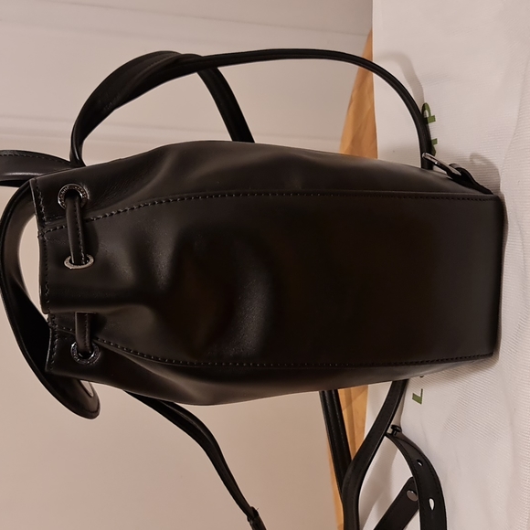 Longchamp Black Leather Adjustable Back Pack NWTS - Picture 4 of 11